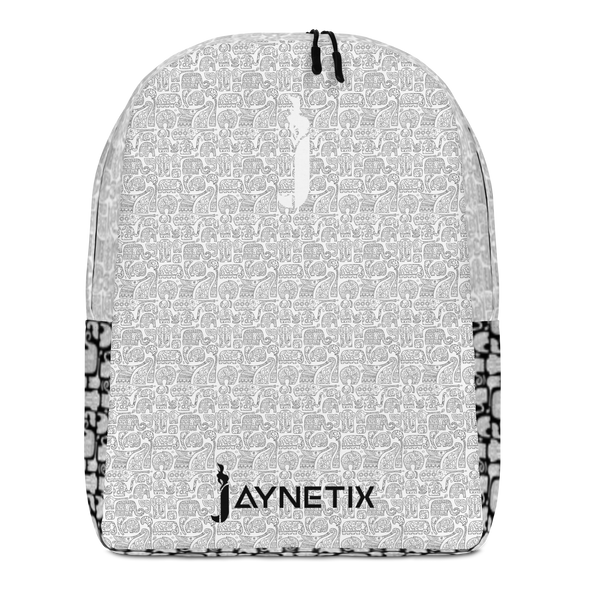 Minimalist Backpack with Elephant Pattern by Jaynetix