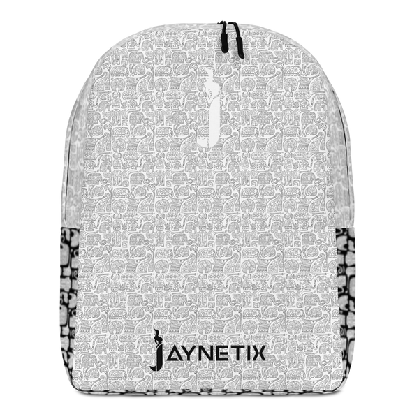 Minimalist Backpack with Elephant Pattern by Jaynetix