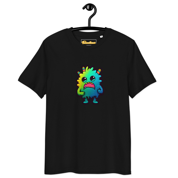 Unisex organic cotton t-shirt with cute Monster Alphonse