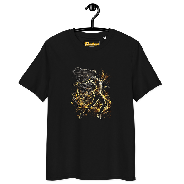 Unisex organic cotton t-shirt with golden Dancing Fairy
