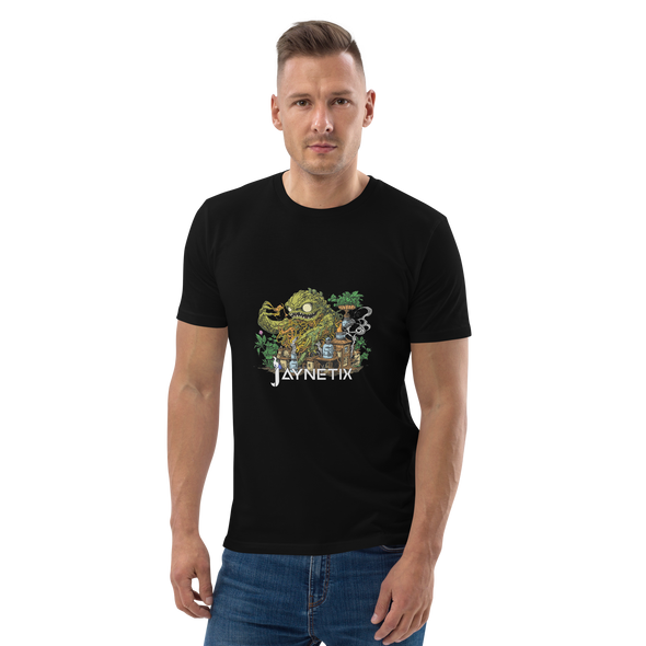 Unisex organic cotton t-shirt with crazy Lab Monster