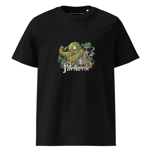 Unisex organic cotton t-shirt with crazy Lab Monster