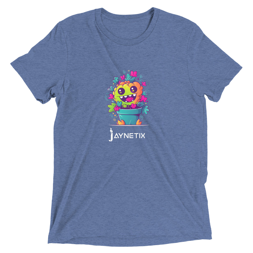 Short sleeve t-shirt with cute little plant monster