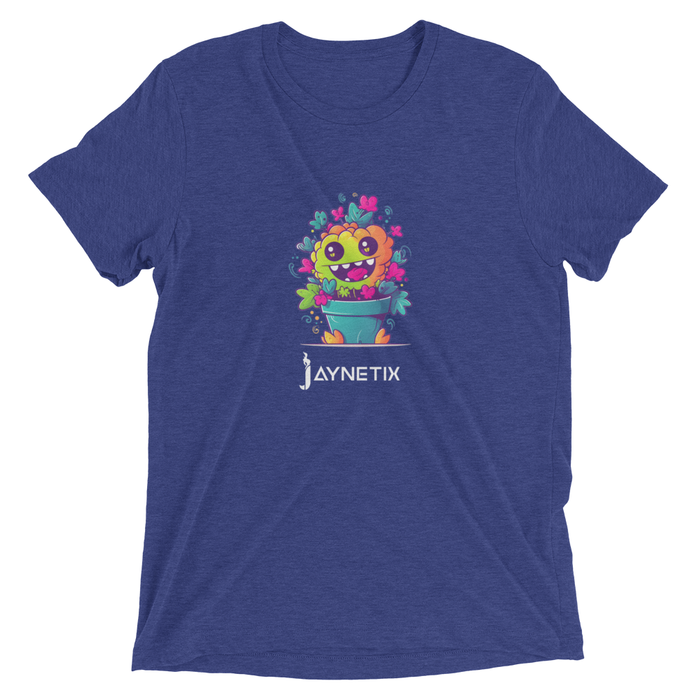 Short sleeve t-shirt with Plant Pot Monster Fluffy Puff