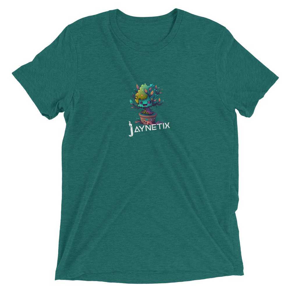 Short sleeve t-shirt with Plant Monster Nitch by Jaynetix